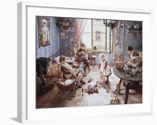 Nursery-Fritz von Uhde-Framed Giclee Print