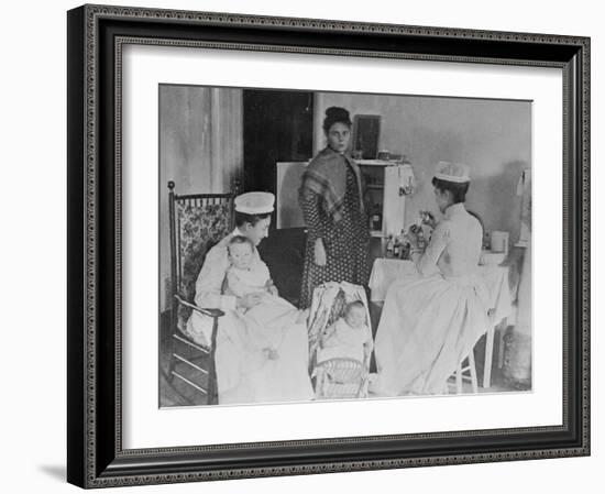 Nurses Caring for Children in Hospital-null-Framed Photographic Print
