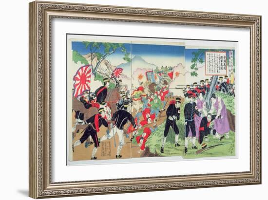 Nurses from the Red Cross During the Sino-Japanese War of 1894-95-Japanese School-Framed Giclee Print