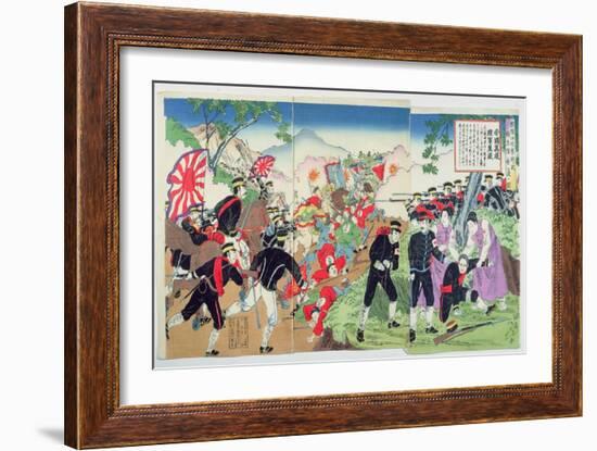 Nurses from the Red Cross During the Sino-Japanese War of 1894-95-Japanese School-Framed Giclee Print