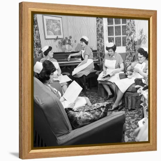 Nurses Rest Room, Montague Hospital, Mexborough, South Yorkshire, 1968-Michael Walters-Framed Premier Image Canvas