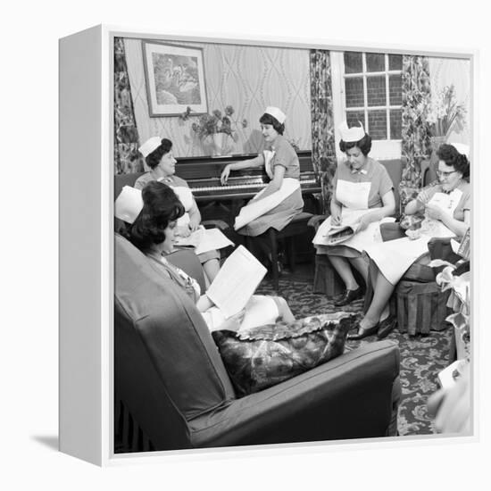 Nurses Rest Room, Montague Hospital, Mexborough, South Yorkshire, 1968-Michael Walters-Framed Premier Image Canvas