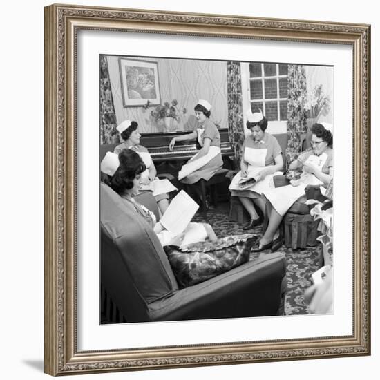 Nurses Rest Room, Montague Hospital, Mexborough, South Yorkshire, 1968-Michael Walters-Framed Photographic Print