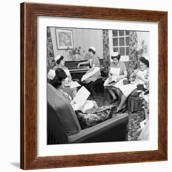 Nurses Rest Room, Montague Hospital, Mexborough, South Yorkshire, 1968-Michael Walters-Framed Photographic Print