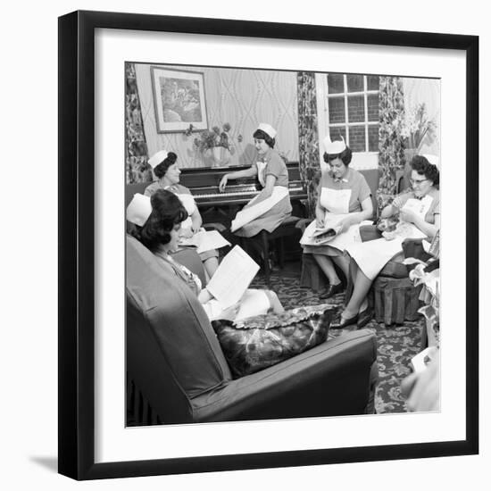 Nurses Rest Room, Montague Hospital, Mexborough, South Yorkshire, 1968-Michael Walters-Framed Photographic Print