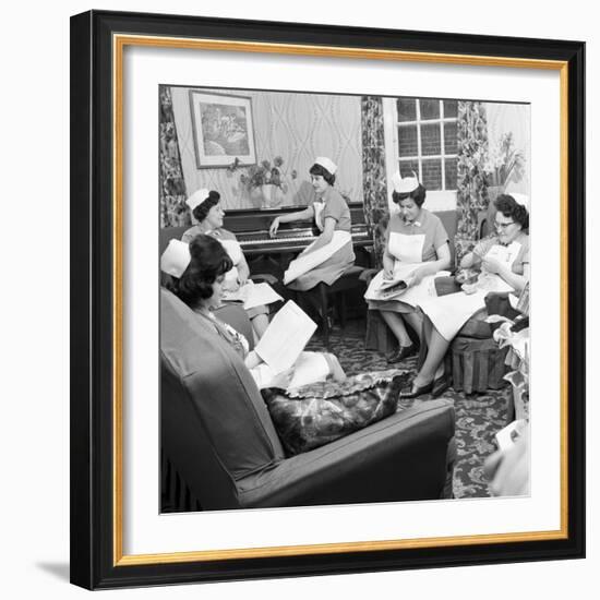 Nurses Rest Room, Montague Hospital, Mexborough, South Yorkshire, 1968-Michael Walters-Framed Photographic Print