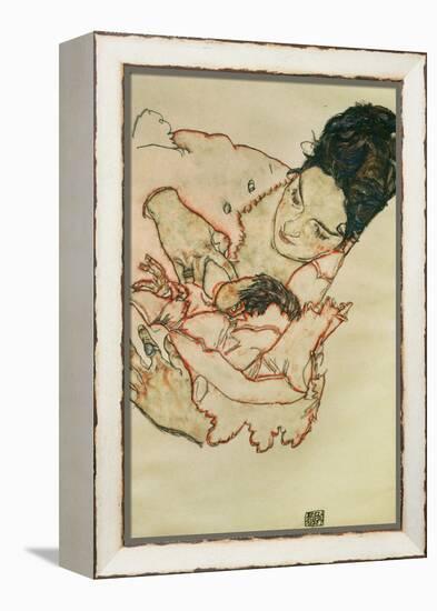 Nursing Mother (Stephanie Gruenwald) 1917-Egon Schiele-Framed Premier Image Canvas