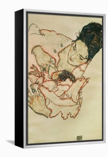 Nursing Mother (Stephanie Gruenwald) 1917-Egon Schiele-Framed Premier Image Canvas