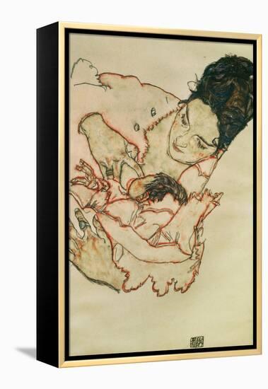 Nursing Mother (Stephanie Gruenwald) 1917-Egon Schiele-Framed Premier Image Canvas