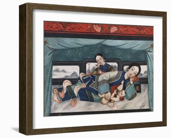 Nursing Mothers with Babies and Female Attendant, C.1870-null-Framed Giclee Print