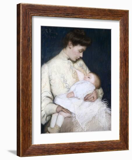 Nursing the Baby, 1906-Lilla Cabot Perry-Framed Giclee Print