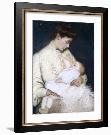 Nursing the Baby, 1906-Lilla Cabot Perry-Framed Giclee Print