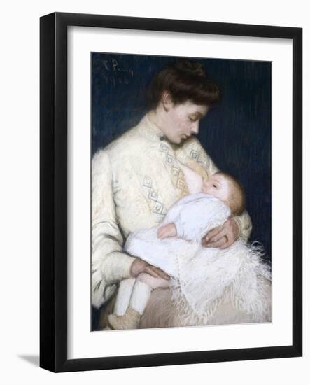 Nursing the Baby-Lilla Cabot Perry-Framed Giclee Print