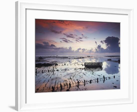 NUSA Lembongan at Dawn, Bali, Indonesia-Ian Trower-Framed Photographic Print