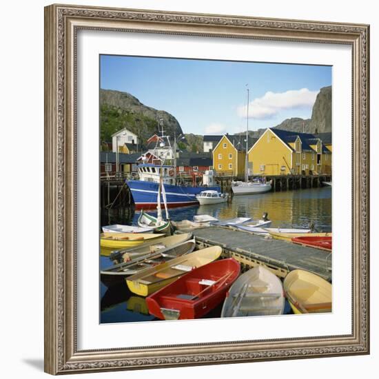 Nusfjord, Lofotens, Norway, Scandinavia, Europe-David Lomax-Framed Photographic Print