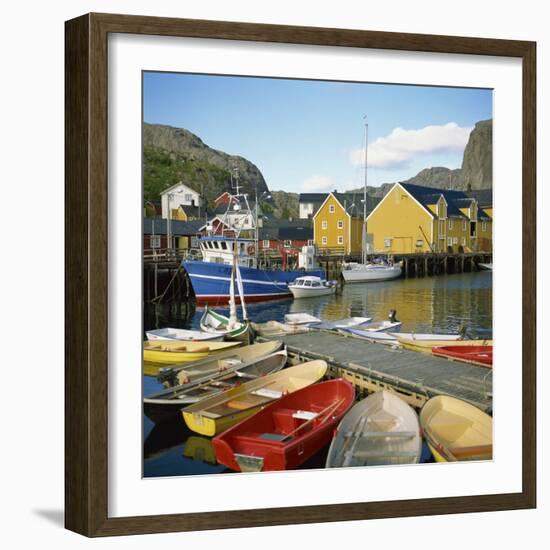 Nusfjord, Lofotens, Norway, Scandinavia, Europe-David Lomax-Framed Photographic Print