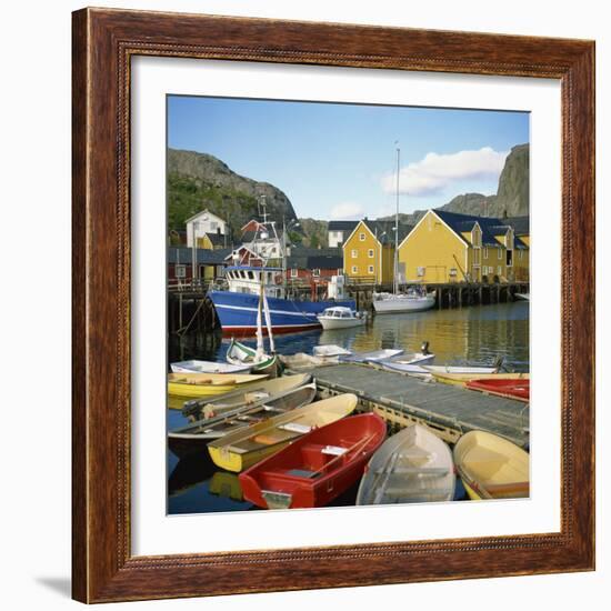 Nusfjord, Lofotens, Norway, Scandinavia, Europe-David Lomax-Framed Photographic Print