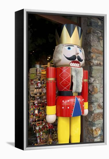 Nutcracker, Kathe Wohlfahrt, Rudesheim, Hessen, Germany-Jim Engelbrecht-Framed Premier Image Canvas