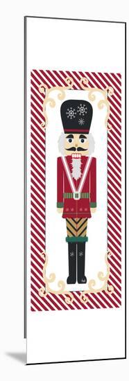 Nutcracker On Red Stripe II-Andi Metz-Mounted Art Print