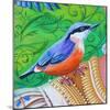 Nuthatch, 2016 (Oil on Canvas)-Jane Tattersfield-Mounted Giclee Print