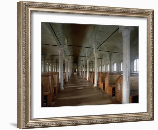 Nuti's Hall, 1447-1454, Malatesta Library, Cesena, Emilia-Romagna, Italy-Matteo Prunes-Framed Giclee Print