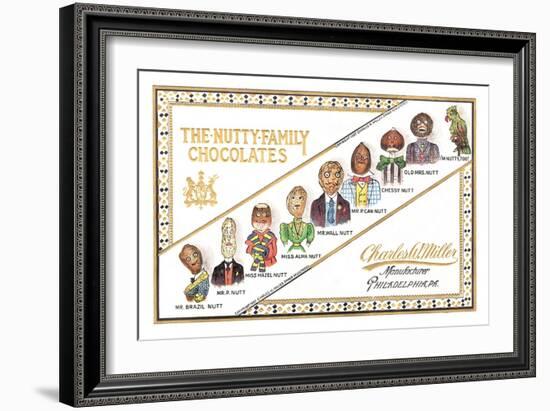 Nutty Family Chocolates-null-Framed Art Print