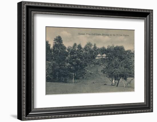 'Nuwara Eliya Golf Links, Driving on the 7th Tee, Ceylon', c1900-Unknown-Framed Photographic Print