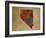 NV Colorful Counties-Red Atlas Designs-Framed Giclee Print