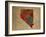 NV Colorful Counties-Red Atlas Designs-Framed Giclee Print