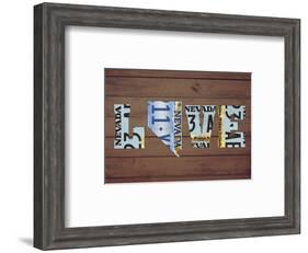 NV State Love-Design Turnpike-Framed Giclee Print