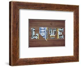 NV State Love-Design Turnpike-Framed Giclee Print