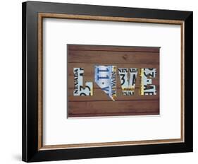 NV State Love-Design Turnpike-Framed Giclee Print