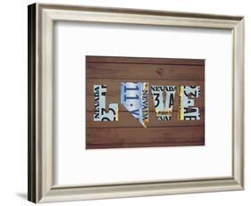 NV State Love-Design Turnpike-Framed Giclee Print