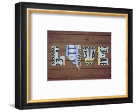 NV State Love-Design Turnpike-Framed Giclee Print
