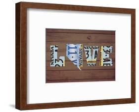 NV State Love-Design Turnpike-Framed Giclee Print