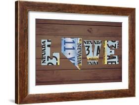 NV State Love-Design Turnpike-Framed Giclee Print