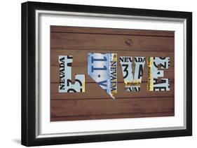 NV State Love-Design Turnpike-Framed Giclee Print