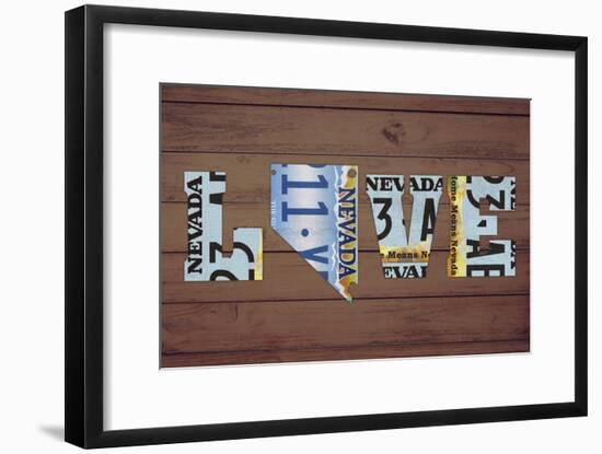 NV State Love-Design Turnpike-Framed Giclee Print