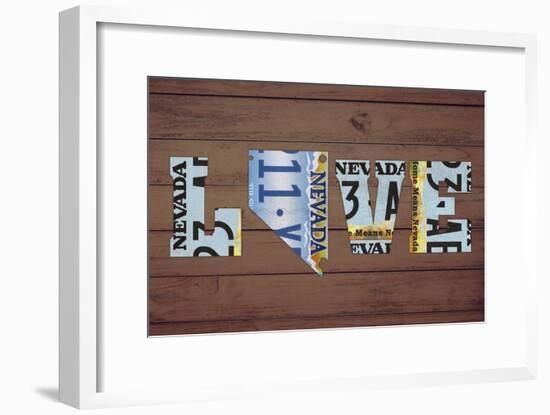 NV State Love-Design Turnpike-Framed Giclee Print