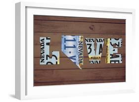 NV State Love-Design Turnpike-Framed Giclee Print