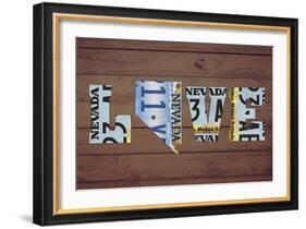 NV State Love-Design Turnpike-Framed Giclee Print