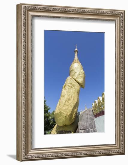 Nwa-La-Bo Pagoda Golden Rock and Pagoda Near Mawlamyine, Mon, Myanmar (Burma), Southeast Asia-Alex Robinson-Framed Photographic Print