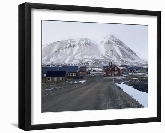 Ny Alesund, Spitsbergen, the World's Most Northly Settlement, Norway, Scandinavia-David Lomax-Framed Photographic Print