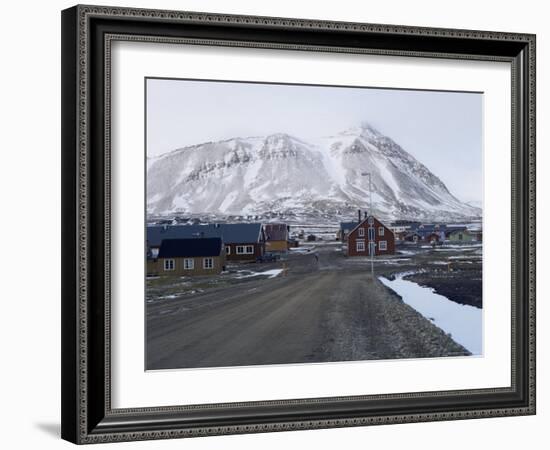 Ny Alesund, Spitsbergen, the World's Most Northly Settlement, Norway, Scandinavia-David Lomax-Framed Photographic Print