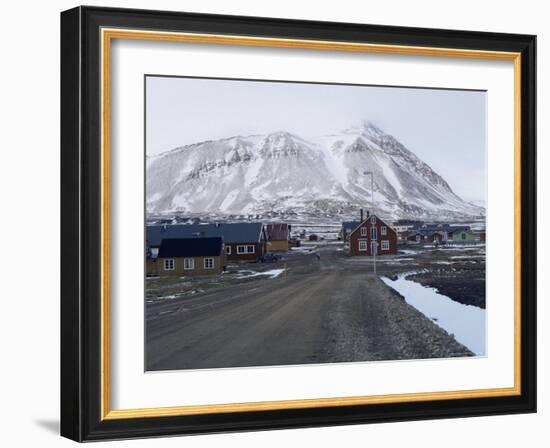 Ny Alesund, Spitsbergen, the World's Most Northly Settlement, Norway, Scandinavia-David Lomax-Framed Photographic Print