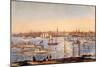 NY: Brooklyn Heights, 1849-Currier & Ives-Mounted Giclee Print