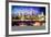 NY City Night I - In the Style of Oil Painting-Philippe Hugonnard-Framed Giclee Print