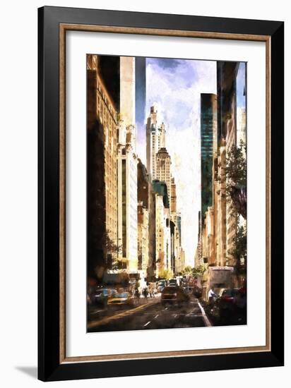 NY City Street-Philippe Hugonnard-Framed Giclee Print