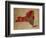 NY Colorful Counties-Red Atlas Designs-Framed Giclee Print