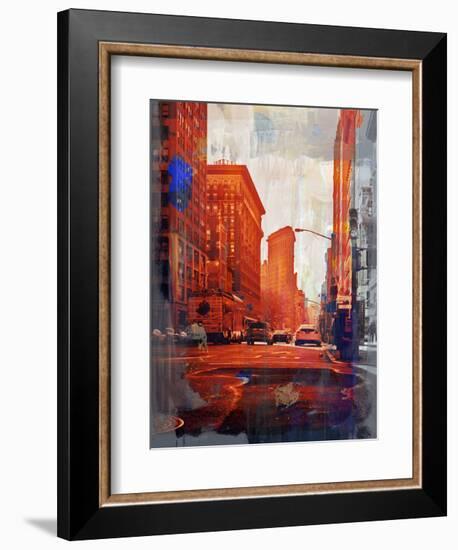 NY Downtown 14-Sven Pfrommer-Framed Art Print